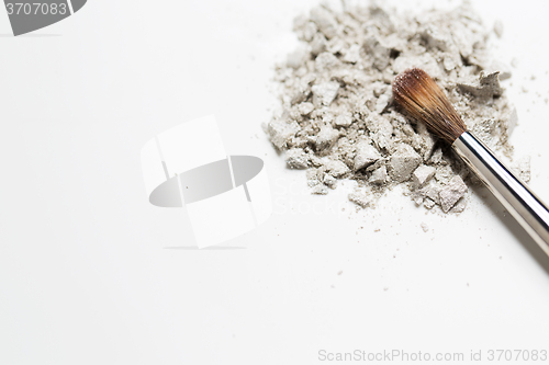 Image of close up of makeup brush and eyeshadow