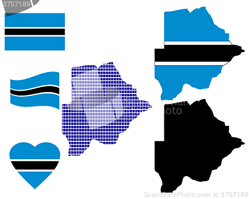 Image of map Botswana