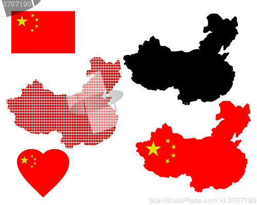 Image of map China