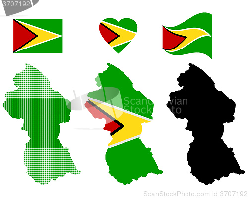 Image of map Guyana