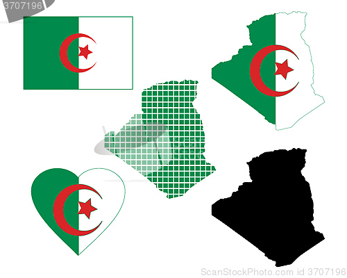 Image of map of Algeria