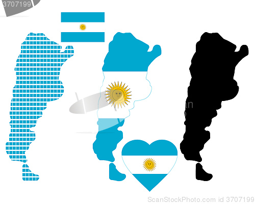 Image of map of Argentina