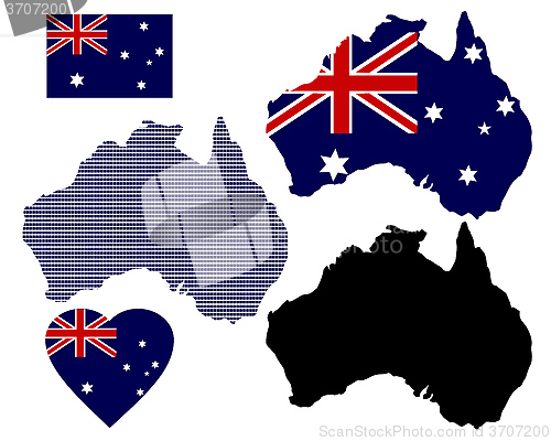 Image of map of Australia