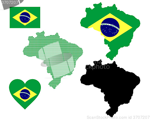 Image of map of Brazil