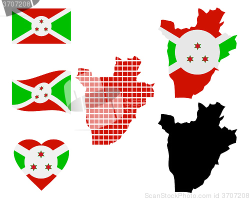 Image of map of Burundi