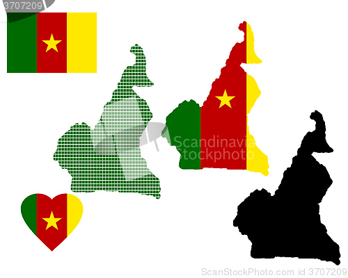 Image of map of Cameroon