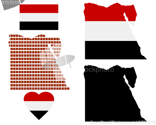 Image of map of Egypt
