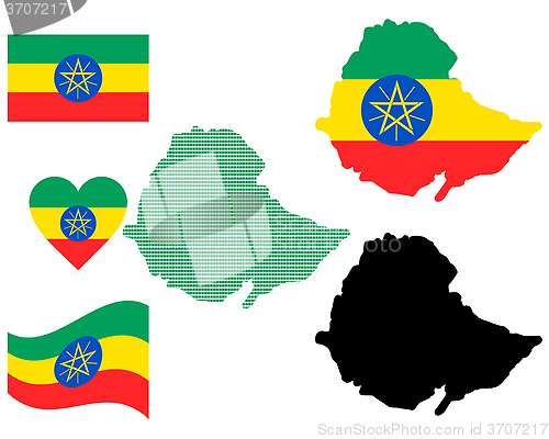 Image of map of Ethiopia