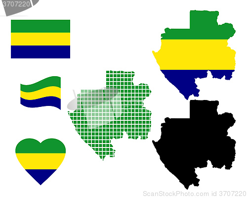 Image of map of Gabon