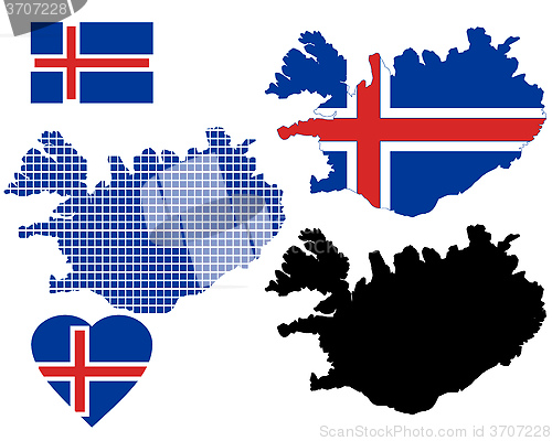 Image of map of Iceland