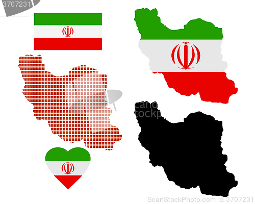 Image of map of Iran