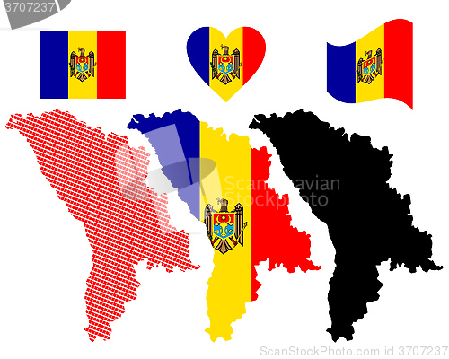 Image of map of Moldova