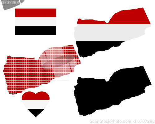 Image of map of Yemen