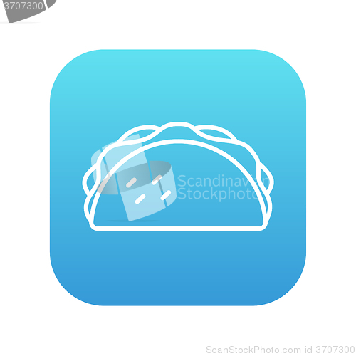 Image of Taco line icon.