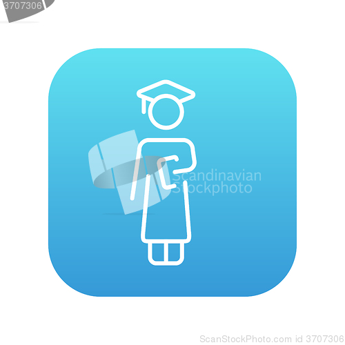 Image of Graduate line icon.