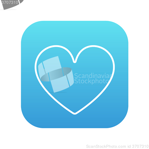 Image of Heart sign line icon.