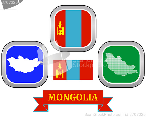 Image of map of map of Mongolia