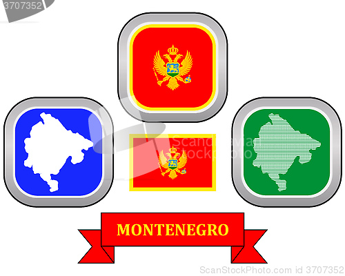 Image of map of Montenegro