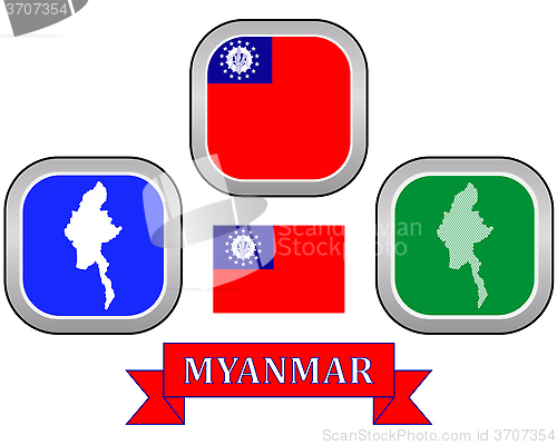 Image of map of Myanmar