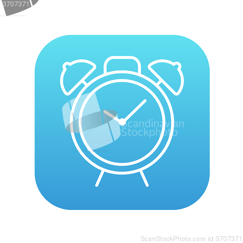 Image of Alarm clock line icon.