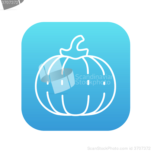 Image of Pumpkin line icon.