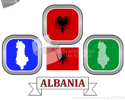 Image of map of Albania