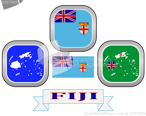 Image of map of Fiji