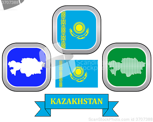 Image of map of Kazakhstan