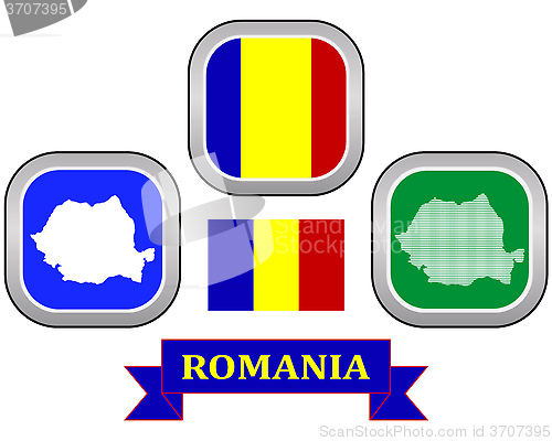 Image of map of Romania