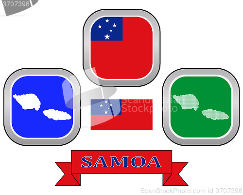 Image of map of Samoa