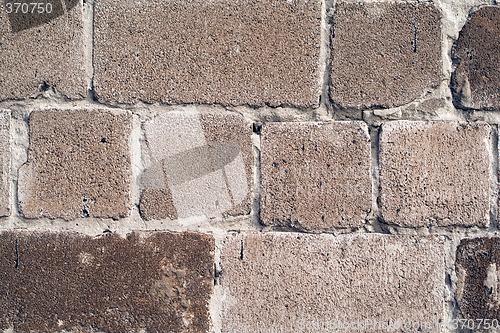 Image of old wall from a rough grey brick. background 2