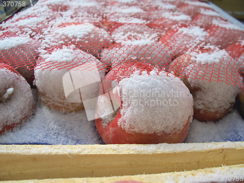 Image of snowy starking apples