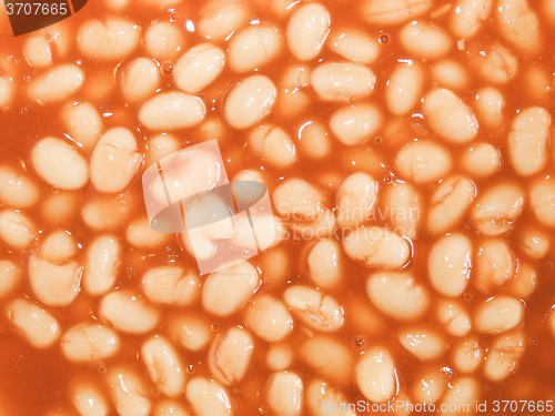 Image of Retro looking Baked beans