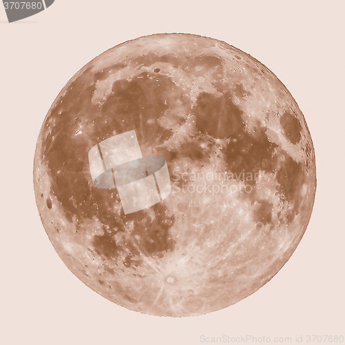 Image of Retro looking Full moon