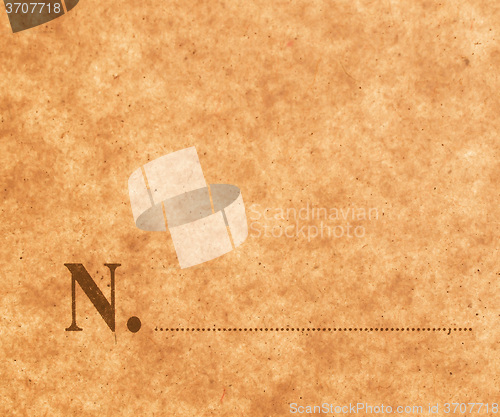 Image of Retro looking Blank form