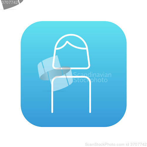 Image of Business woman line icon.