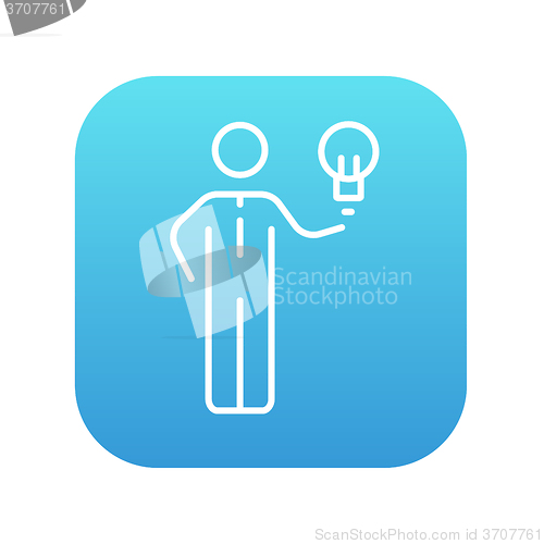 Image of Business idea line icon.
