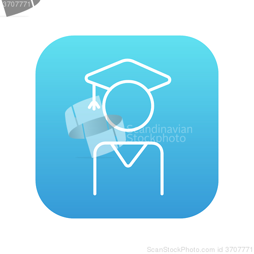 Image of Graduate line icon.