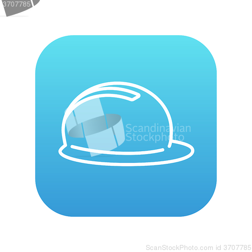 Image of Hard hat line icon.