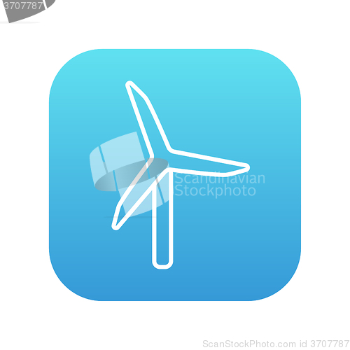 Image of Windmill line icon.
