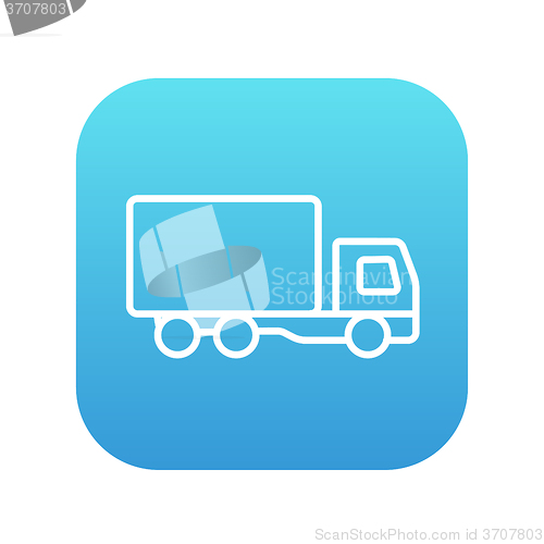 Image of Delivery truck line icon.