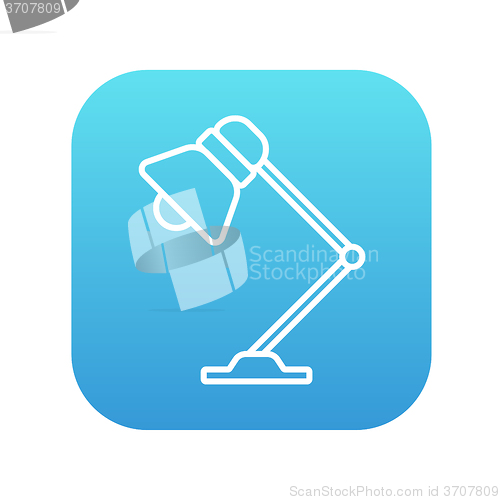 Image of Table lamp line icon.