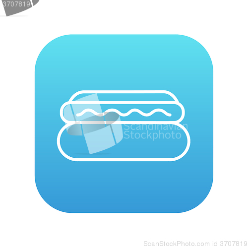 Image of Hotdog line icon.