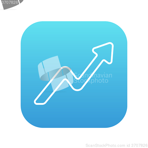 Image of Arrow upward line icon.