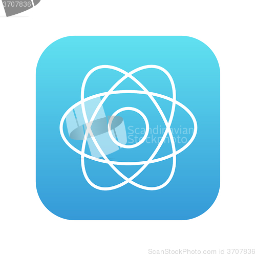 Image of Atom line icon.