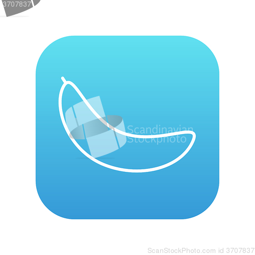 Image of Banana line icon.