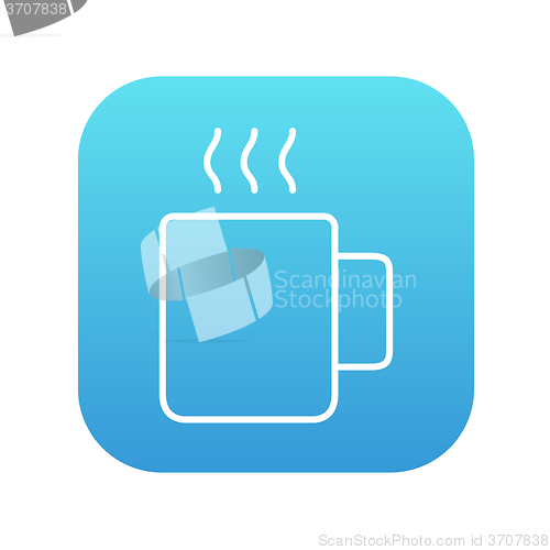 Image of Mug of hot drink line icon.