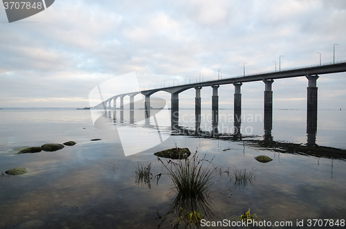 Image of Bridge with water reflections