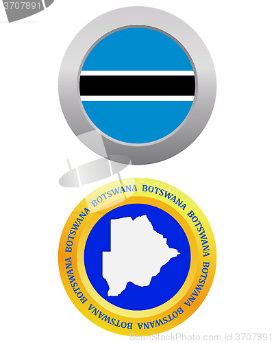 Image of button as a symbol  BOTSWANA