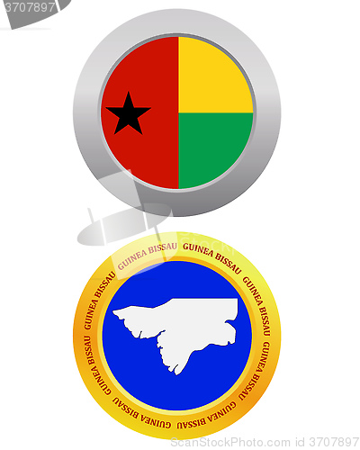 Image of button as a symbol  GUINEA BISSAU